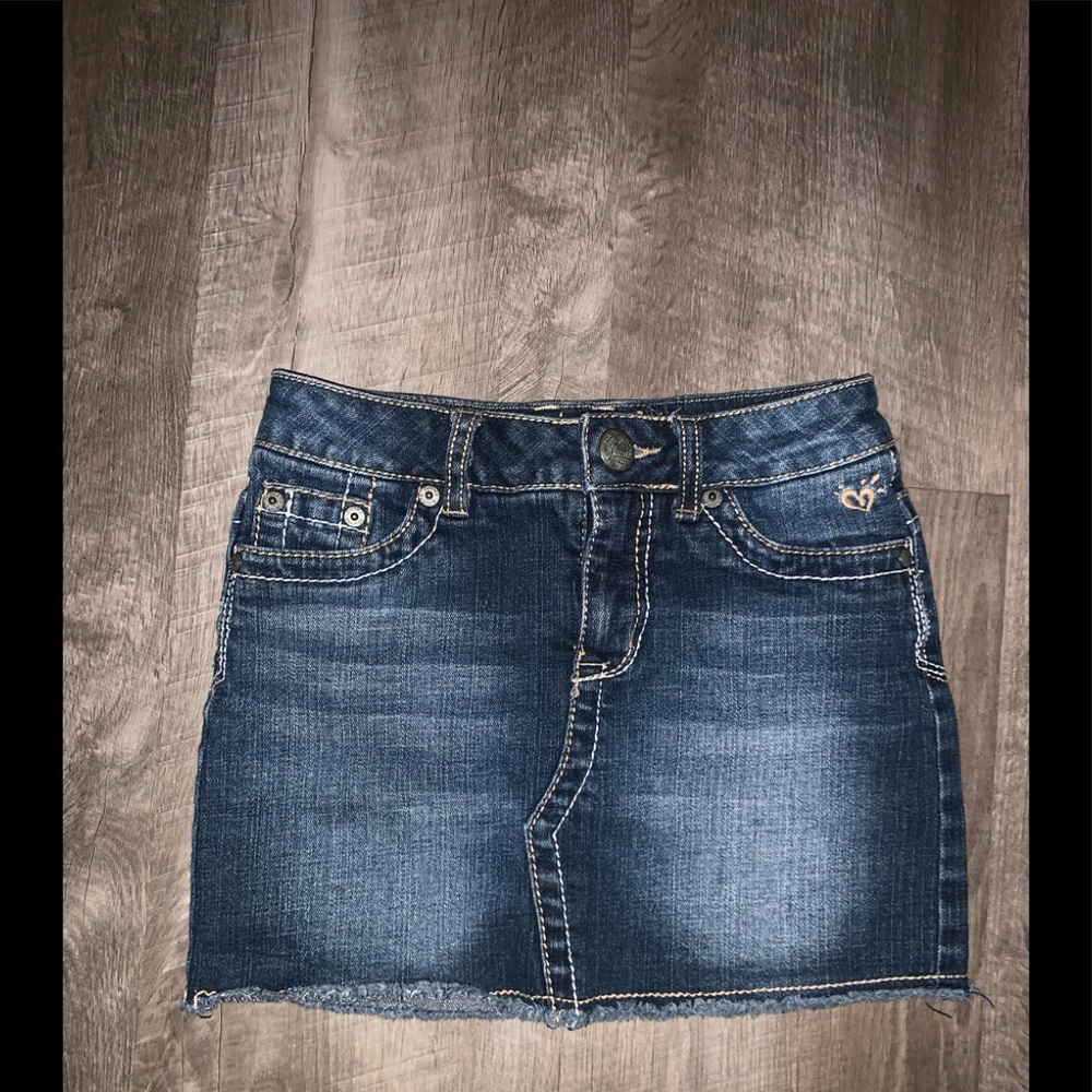 JUSTICE girls 10S JEAN SKIRT w/shorts built in